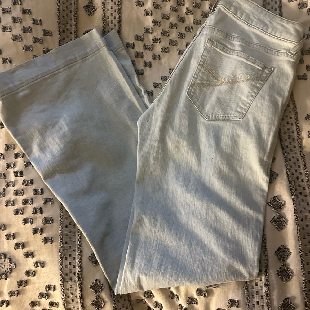 Ariat light wash straight leg jeans